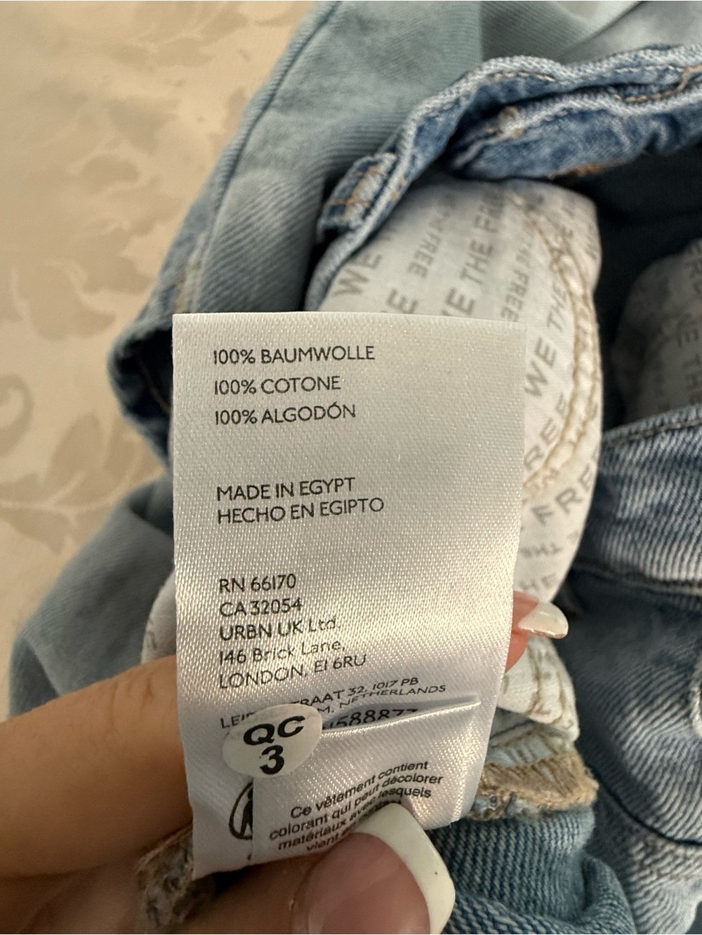 Free People We The Free Tinsley Baggy High Rise Jeans Bright Eyes 31 NWT 34 Long - Picture 11 of 14